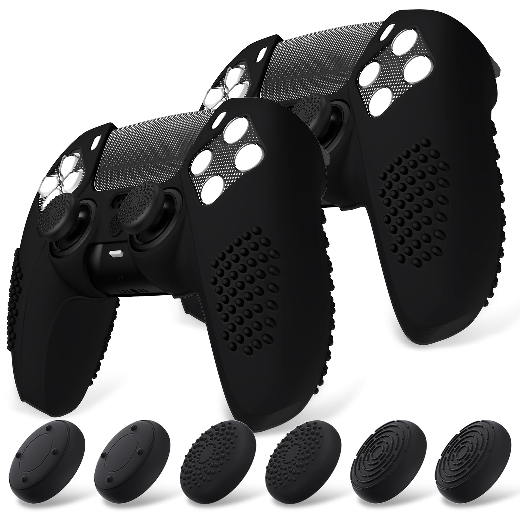 Захисний чохол для PlayVital ps5, сумісний із покращеним силіконовим чохлом для заряджання 12 ковпачків для фіксації великого пальця та 4 наклейки 3D шпилька та протиударний чорний
Захисний чохол для PlayVital ps5, сумісний із покращеним силіконовим чохлом для заряджання 12 ковпачків для фіксації великого пальця та 4 наклейки 3D шпилька та протиударний чорний
