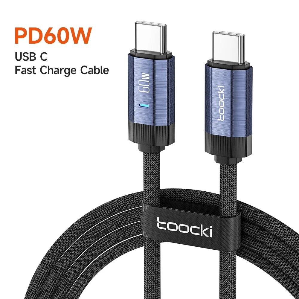 Toocki 240W USB C to USB Type C Cable 48V 5A PD3.1 Super Fast Charging for 15 ProMax Samsung S23 MacBook Hauwei 2m
Toocki 240W USB C to USB Type C Cable 48V 5A PD3.1 Super Fast Charging for 15 ProMax Samsung S23 MacBook Hauwei 2m