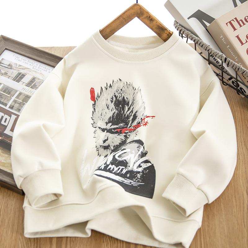 Spring Boys Casual Wukong Style Round Neck Hoodie - Black and White 150 cm
Spring Boys Casual Wukong Style Round Neck Hoodie - Black and White 150 cm