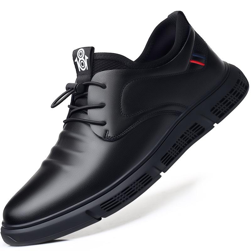New spring men s casual shoes leather shoes men s lace-up soft-soled spring and autumn cowhide men s shoes 44 чорний
New spring men s casual shoes leather shoes men s lace-up soft-soled spring and autumn cowhide men s shoes 44 чорний
