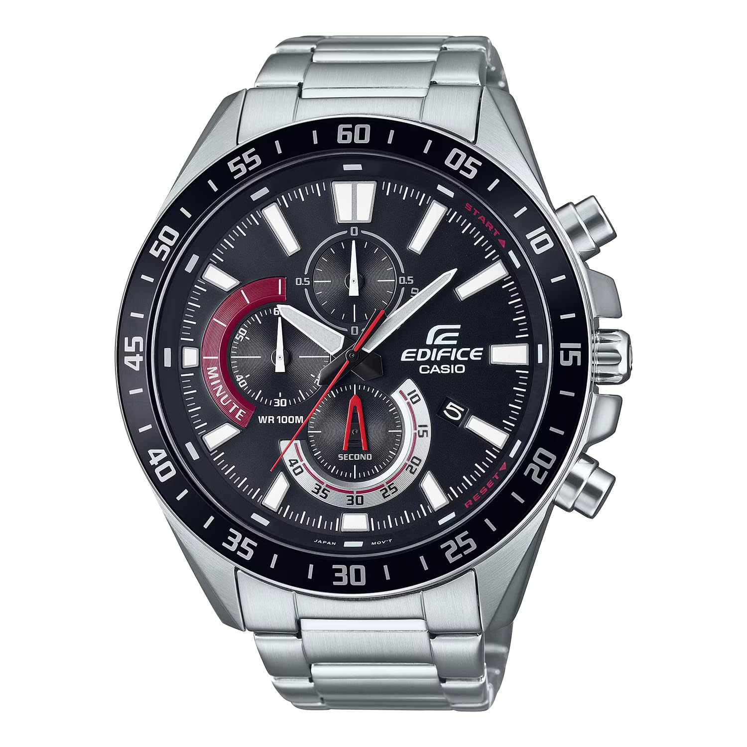 Casio Edifice Chronograph Watch Black Bezel Overseas Model Men s EFV-620D-1A4V
Casio Edifice Chronograph Watch Black Bezel Overseas Model Men s EFV-620D-1A4V