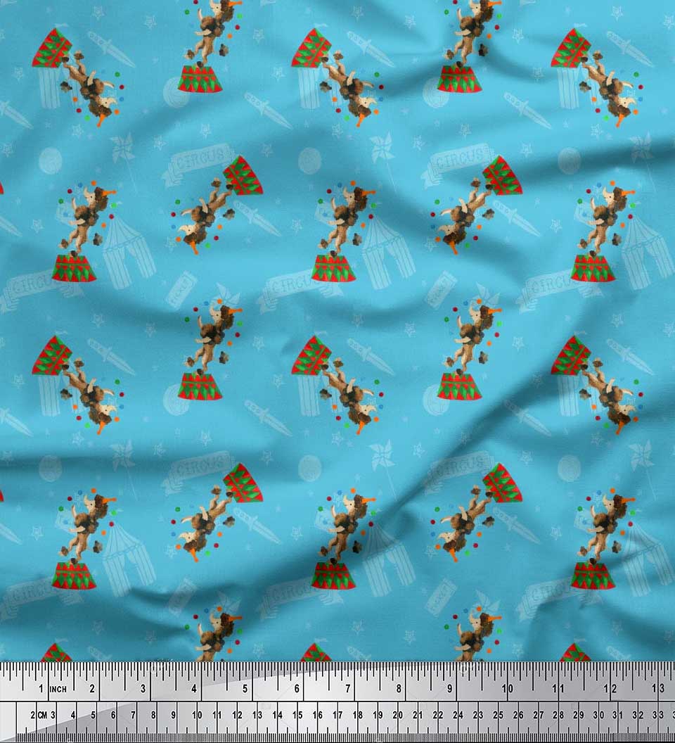 Японська креп-атласна тканина Soimoi Зірка, ніж і циркова собака Мультяшна тканина з принтом на метри 42 дюйми 42 Inch Wide - Poly Crepe синій
Японська креп-атласна тканина Soimoi Зірка, ніж і циркова собака Мультяшна тканина з принтом на метри 42 дюйми 42 Inch Wide - Poly Crepe синій