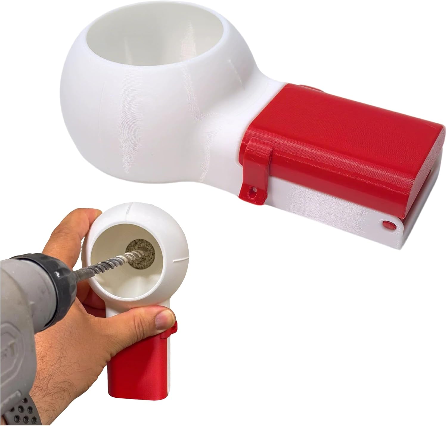 Drill Dust Collector Box 3D Printed Drill Dust Collection Mess-Free Wall Drilling Compatible with Most Drill Bits червоний
Drill Dust Collector Box 3D Printed Drill Dust Collection Mess-Free Wall Drilling Compatible with Most Drill Bits червоний