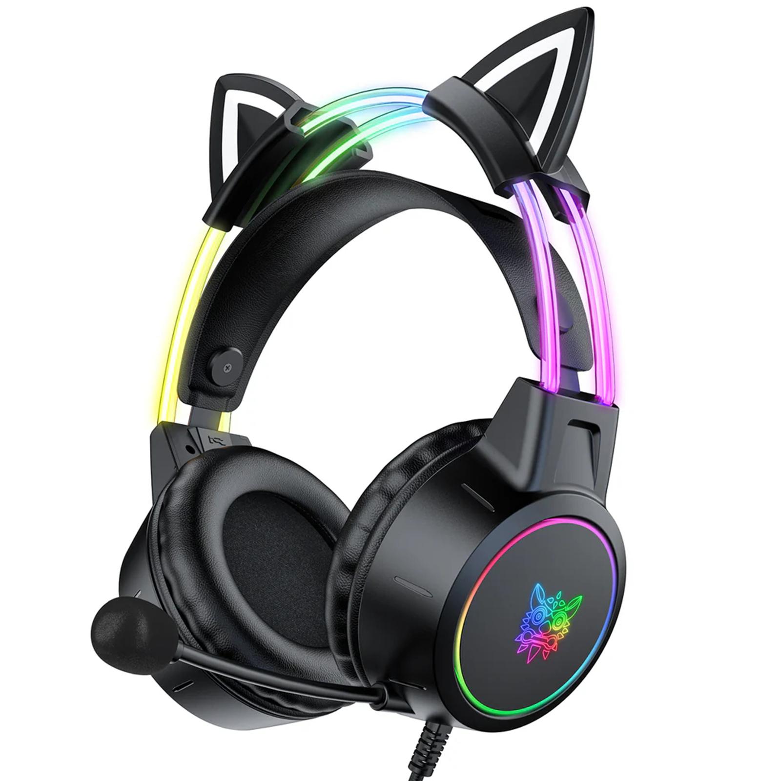 Wired Gaming Headset with Mic Gamer Headset RGB Wired Headphones for Compute PC
Wired Gaming Headset with Mic Gamer Headset RGB Wired Headphones for Compute PC