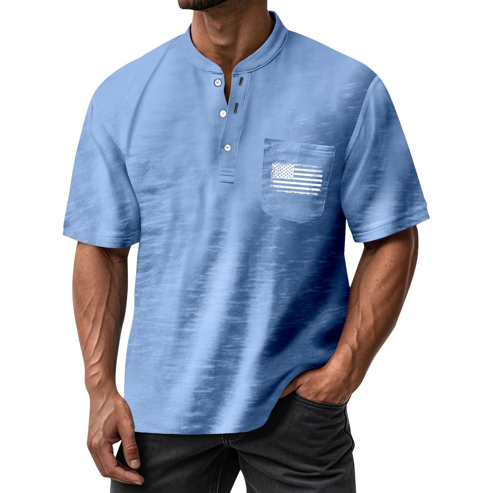 Men s Summer Independence Day Pattern Round Neck Short Sleeve T-Shirt Neck Men s All- Casual Button Shirt XL
Men s Summer Independence Day Pattern Round Neck Short Sleeve T-Shirt Neck Men s All- Casual Button Shirt XL