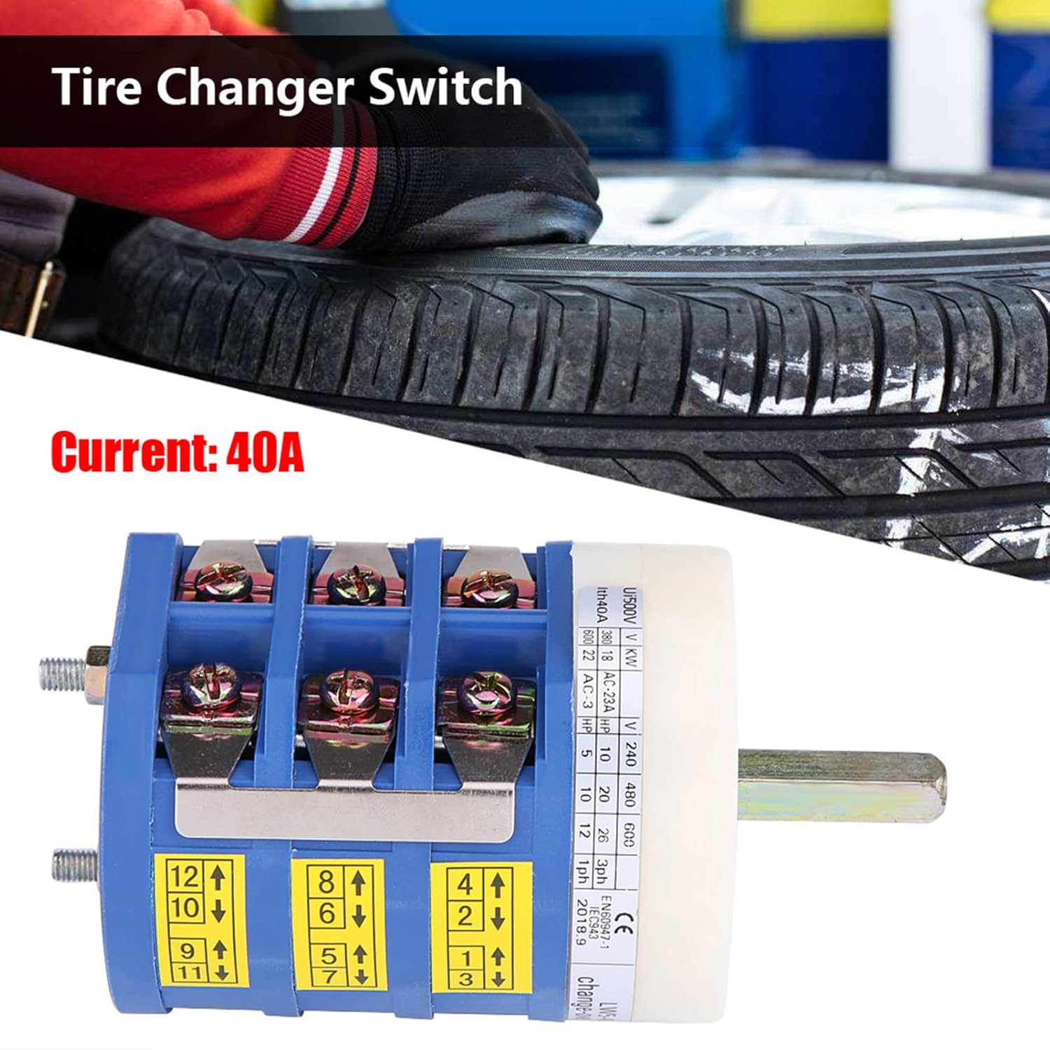 220V/380V 40A Tire Changer Machine Motor Forward Reverse Switch Turn Table Pedal Switch
220V/380V 40A Tire Changer Machine Motor Forward Reverse Switch Turn Table Pedal Switch