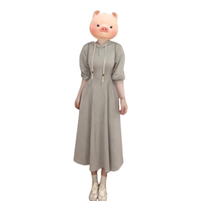 Petite Gray Hooded Long-Sleeve Dress for Women - New Autumn/Winter 2026 Korean Style Long Hoodie Dress XL
Petite Gray Hooded Long-Sleeve Dress for Women - New Autumn/Winter 2026 Korean Style Long Hoodie Dress XL