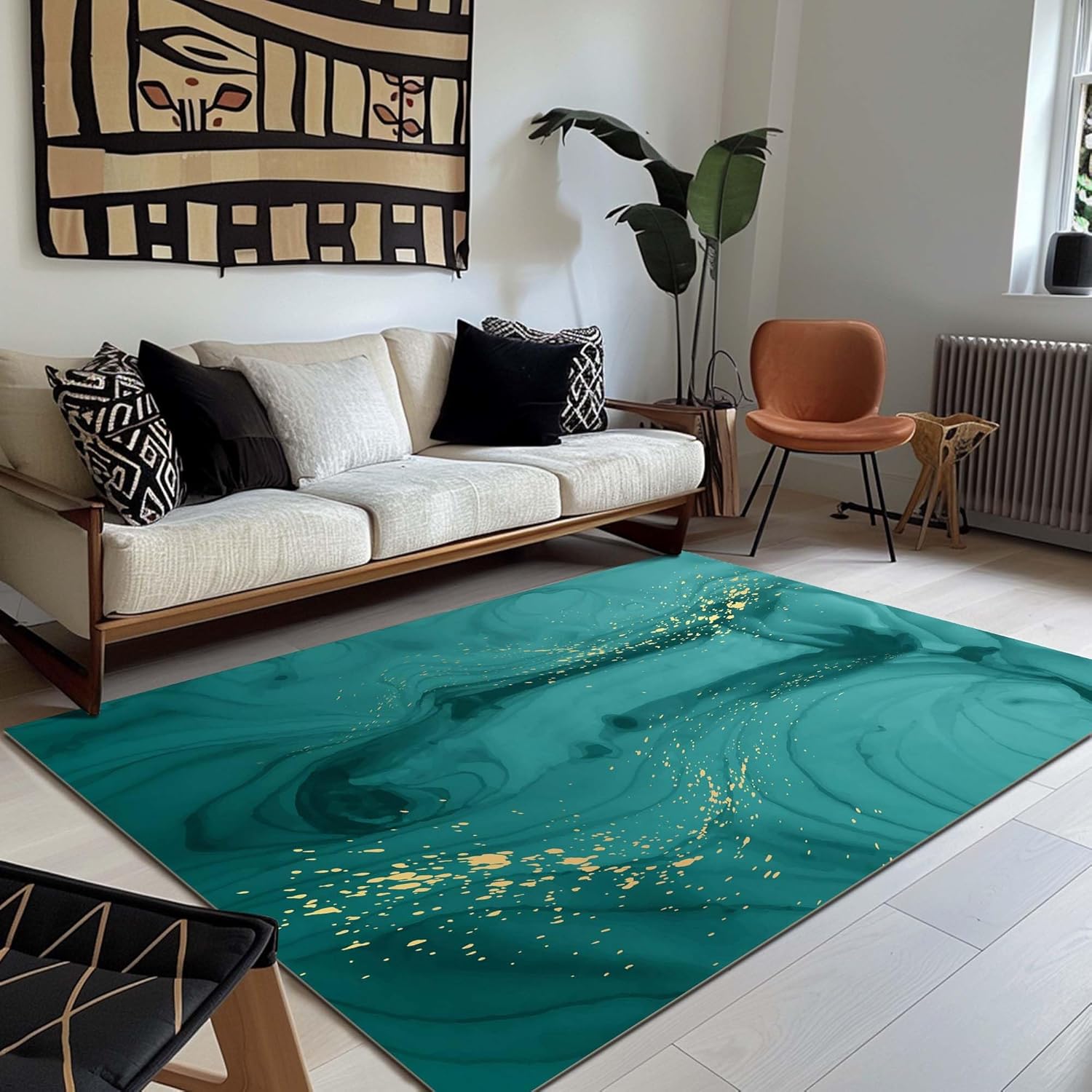 Area Rug for Living Room Bedroom 4x6 Washable Modern Abstract Rugs Thick Non-Slip Modern Carpet Farmhouse Black Green Soft Carpe 50x80cm
Area Rug for Living Room Bedroom 4x6 Washable Modern Abstract Rugs Thick Non-Slip Modern Carpet Farmhouse Black Green Soft Carpe 50x80cm