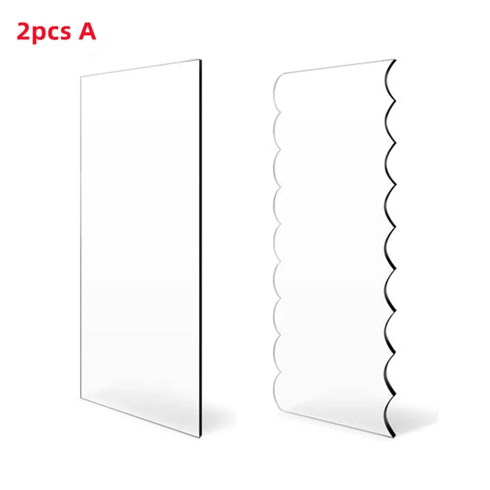 2/5pcs Acrylic Cake Scraper Decorating Contour Stripe Cake Comb Saw Tooth Smoother Buttercream Scraper For Frosting, Mousse
2/5pcs Acrylic Cake Scraper Decorating Contour Stripe Cake Comb Saw Tooth Smoother Buttercream Scraper For Frosting, Mousse