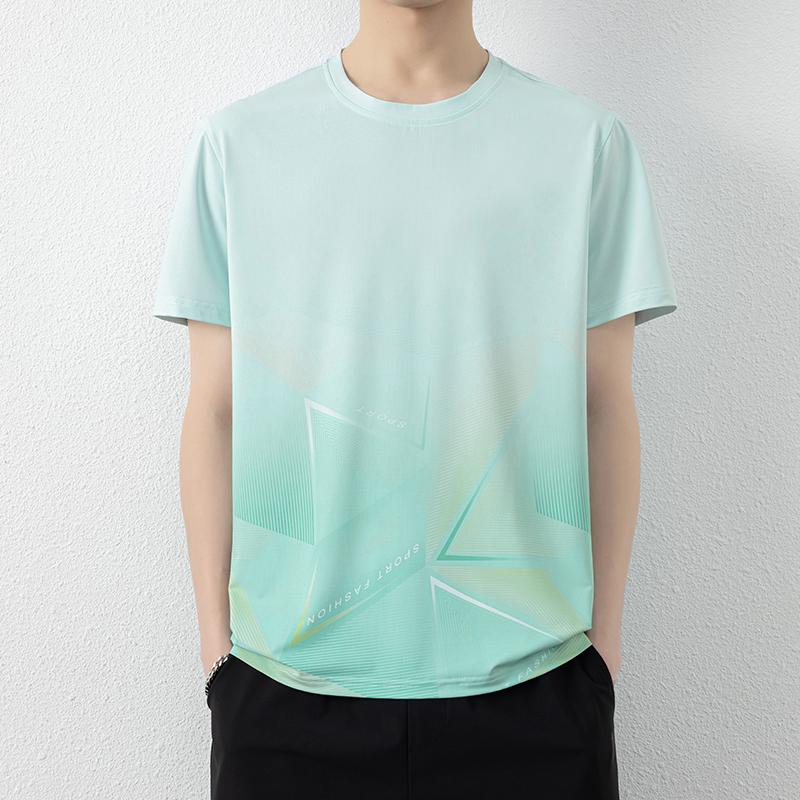 Gradient Short-sleeved T-shirt Men s Summer Thin Loose Ice Silk Quick-drying T-shirt 3XL світло-синій колір
Gradient Short-sleeved T-shirt Men s Summer Thin Loose Ice Silk Quick-drying T-shirt 3XL світло-синій колір