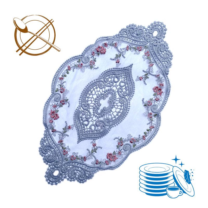 Lace Embroidery Cloth Sheet Water-Soluble Flower Table Cloth Tablecloth European Fabric Coffee Table Oval Throw Pillow Cushion Embroidery 45*27cm
Lace Embroidery Cloth Sheet Water-Soluble Flower Table Cloth Tablecloth European Fabric Coffee Table Oval Throw Pillow Cushion Embroidery 45*27cm