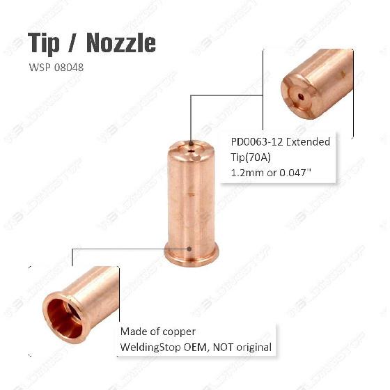 PD0063-12 PR0064 CB70 Torch Extended Electrode Tip for Eastwood Versa-Cut 60amp Plasma Cutter 30pcs
PD0063-12 PR0064 CB70 Torch Extended Electrode Tip for Eastwood Versa-Cut 60amp Plasma Cutter 30pcs