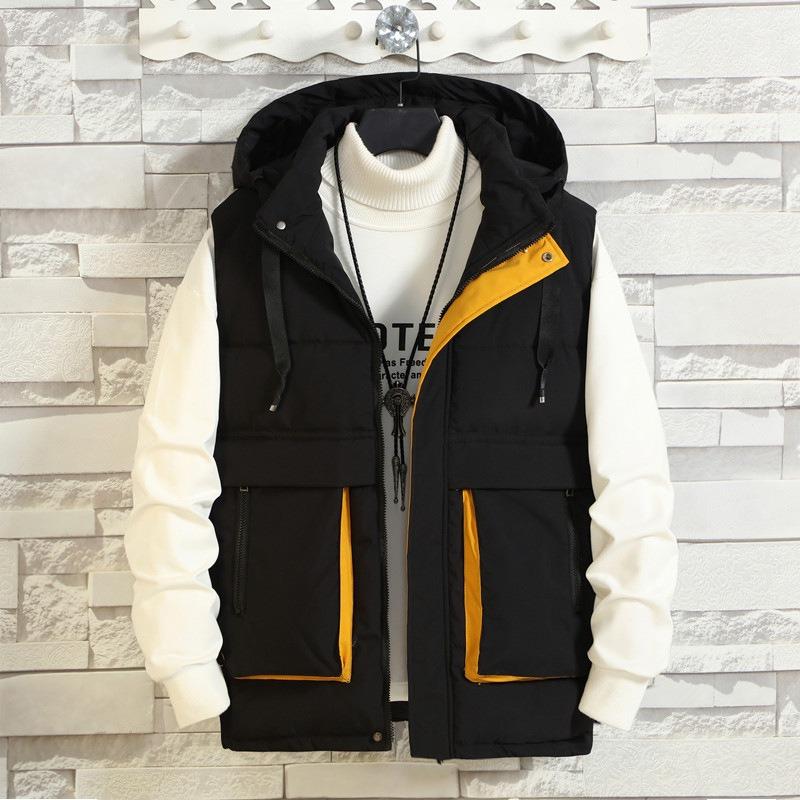 Мужской жилет осенне-зимнего тренда, персонализированный пуховый хлопковый утолщенный жилет, тепловой жилет-куртка с большим карманом 6XL (180-100 kg) чёрный
Мужской жилет осенне-зимнего тренда, персонализированный пуховый хлопковый утолщенный жилет, тепловой жилет-куртка с большим карманом 6XL (180-100 kg) чёрный