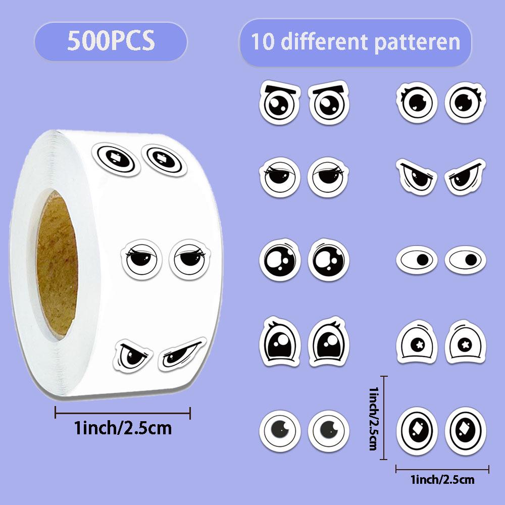 Roll of 500 Small Emoticon Wavy Eyes Stickers for Journaling, Decoration, and Envelope Sealing. No
Roll of 500 Small Emoticon Wavy Eyes Stickers for Journaling, Decoration, and Envelope Sealing. No