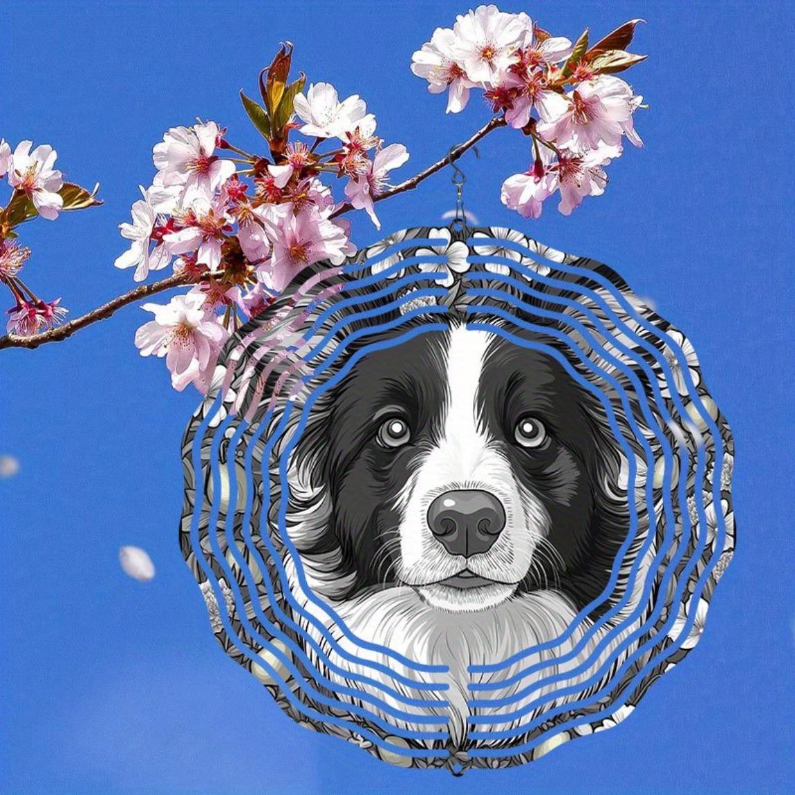 3D Mandala Wind Spinner – Hexagonal Reflective Metal Garden Art with Border Collie Dog Design, 360° Rotating Outdoor Hanging Decor for All Seasons 01A
3D Mandala Wind Spinner – Hexagonal Reflective Metal Garden Art with Border Collie Dog Design, 360° Rotating Outdoor Hanging Decor for All Seasons 01A