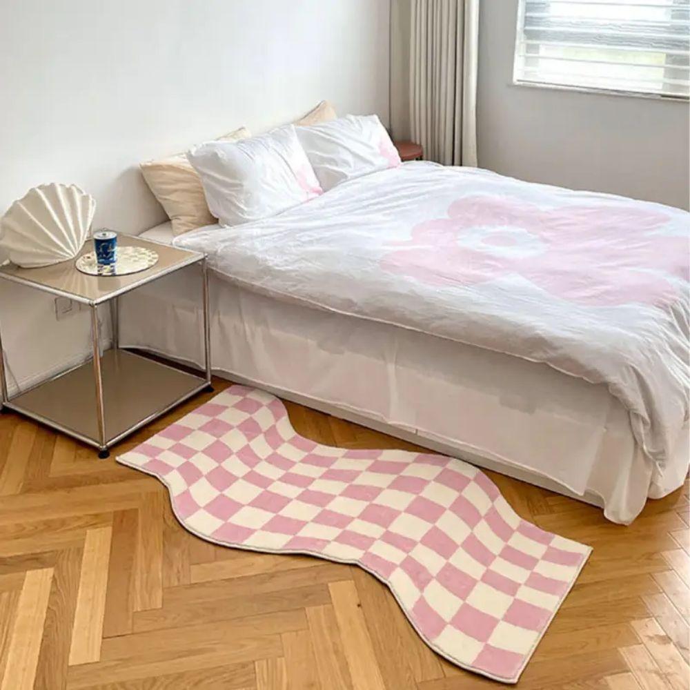 Irregular Checkered Rug Cute Girl s Bedroom Bedside Rug Soft and Comfortable Living Room Floor Mat Home Decor 55x140cm 22x55inch
Irregular Checkered Rug Cute Girl s Bedroom Bedside Rug Soft and Comfortable Living Room Floor Mat Home Decor 55x140cm 22x55inch