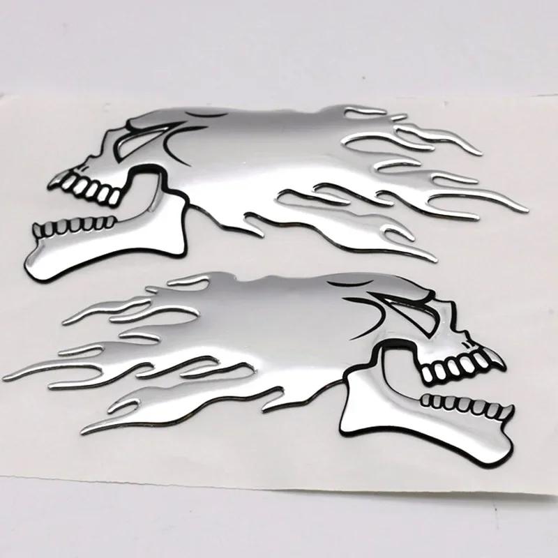 2Pcs 3D Flame Ghost Skull Head Sticker Car Motorcycle Styling Decoration Stickers Emblem Decals Auto Exterior Decor Accessories
2Pcs 3D Flame Ghost Skull Head Sticker Car Motorcycle Styling Decoration Stickers Emblem Decals Auto Exterior Decor Accessories