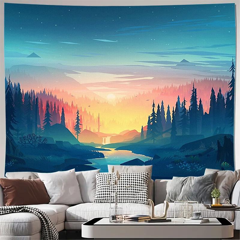 Nature Mountain Tapestry Forest Landscape Wall Hanging Woodland Scenery Home Decor Room Aesthetic Vibe Room Divider Backdrop Art 74x94cm(29x37in)
Nature Mountain Tapestry Forest Landscape Wall Hanging Woodland Scenery Home Decor Room Aesthetic Vibe Room Divider Backdrop Art 74x94cm(29x37in)