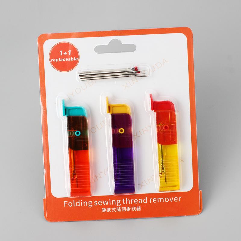 DIY handmade cross stitch thread pick-up device U disk type foldable plastic handle thread removal knife combination
DIY handmade cross stitch thread pick-up device U disk type foldable plastic handle thread removal knife combination