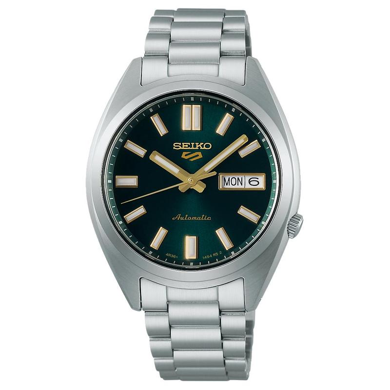 SEIKO seiko5 100 meters waterproof automatic/manual mechanical movement Steel Strap 37.4mm men s watch green dial SRPL57K1
SEIKO seiko5 100 meters waterproof automatic/manual mechanical movement Steel Strap 37.4mm men s watch green dial SRPL57K1