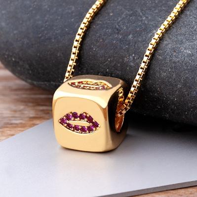 Nidin New Design Cute Cube Evil Eye Pendant Copper Zircon Chain Necklace For Women Party Wedding Jewelry Gift Wholesale
Nidin New Design Cute Cube Evil Eye Pendant Copper Zircon Chain Necklace For Women Party Wedding Jewelry Gift Wholesale
