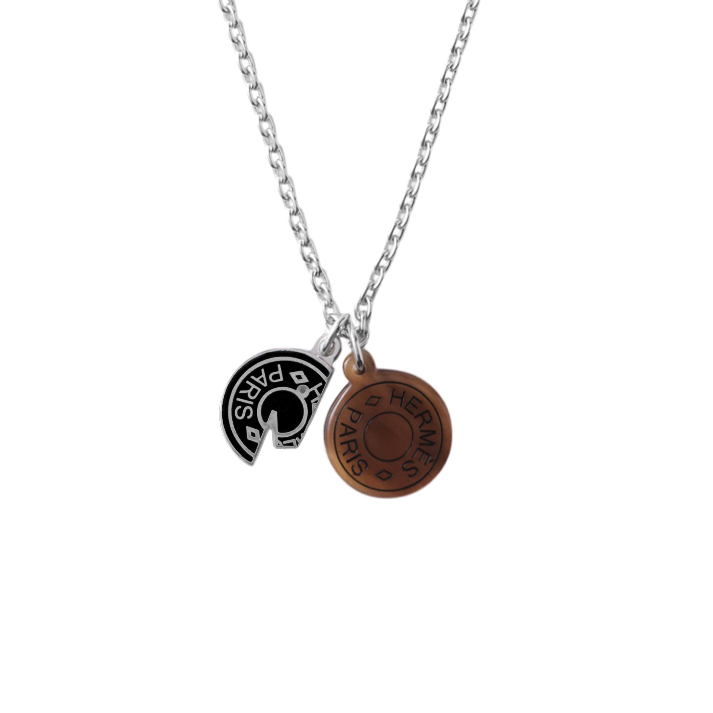 Hermes Carrousel Metal Necklace Unisex necklace Silver H077325FP03 Box+Shopping Bag
Hermes Carrousel Metal Necklace Unisex necklace Silver H077325FP03 Box+Shopping Bag