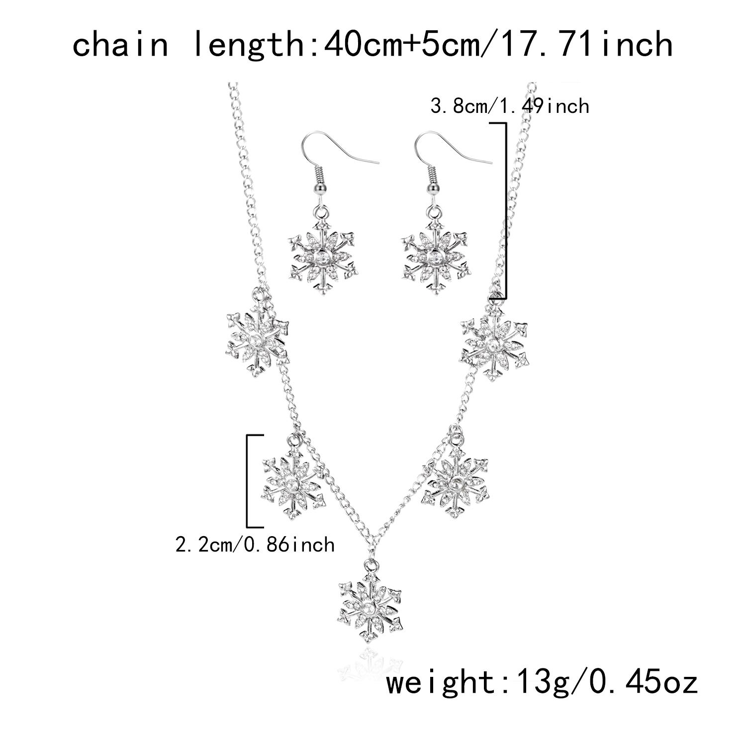Christmas Imitation Pearl Colorful Rhinestone Snowflake Earrings Necklace for Women Exquisite Flower Jewelry Set New Year Gifts
Christmas Imitation Pearl Colorful Rhinestone Snowflake Earrings Necklace for Women Exquisite Flower Jewelry Set New Year Gifts