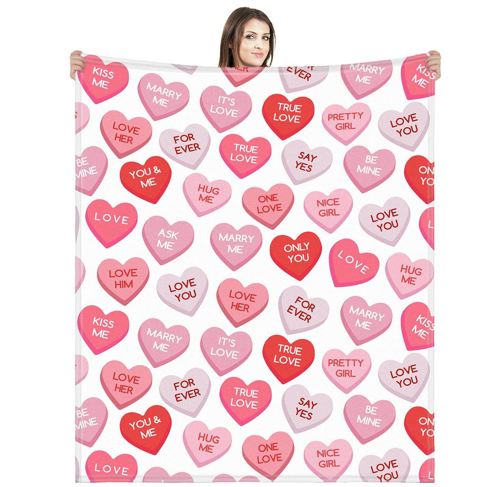 Pink candy heart Printed Blanket for Sofa Bed Travel Camping Living Room Office Conditioning Blanket for All Seasons Gifts 75x90cm
Pink candy heart Printed Blanket for Sofa Bed Travel Camping Living Room Office Conditioning Blanket for All Seasons Gifts 75x90cm