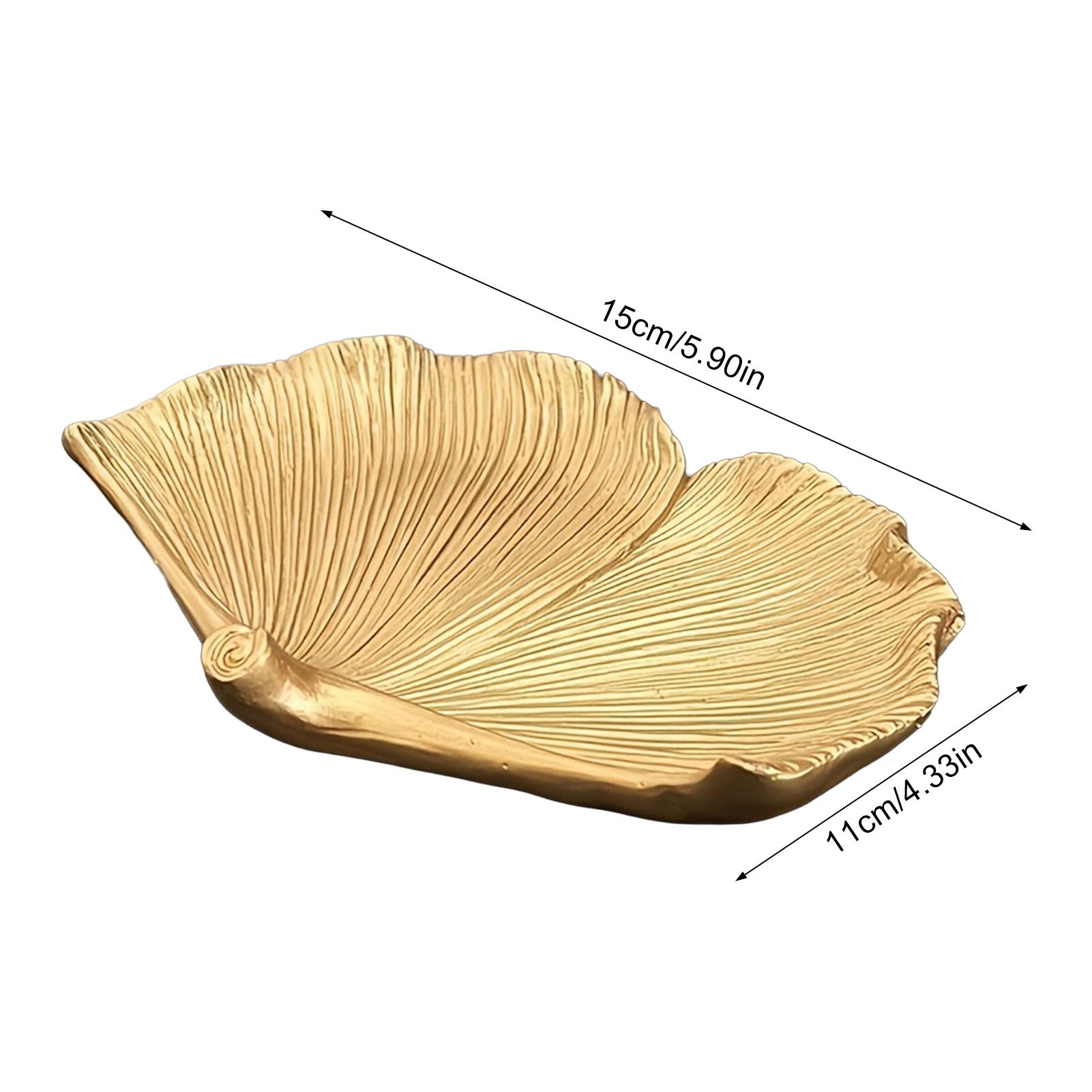 Nordic Golden Leaf Resin Tray for Keys Watches Storage Jewelry Organizer Home Entrance Decoration
Nordic Golden Leaf Resin Tray for Keys Watches Storage Jewelry Organizer Home Entrance Decoration