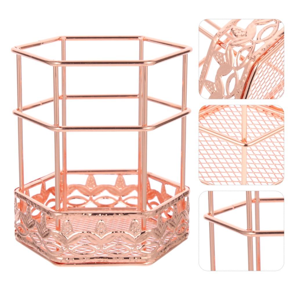 Multipurpose Iron Storage Pen Container Storage Bucket Iron Pen Holder Makeup Brush rose gold-roundness
Multipurpose Iron Storage Pen Container Storage Bucket Iron Pen Holder Makeup Brush rose gold-roundness