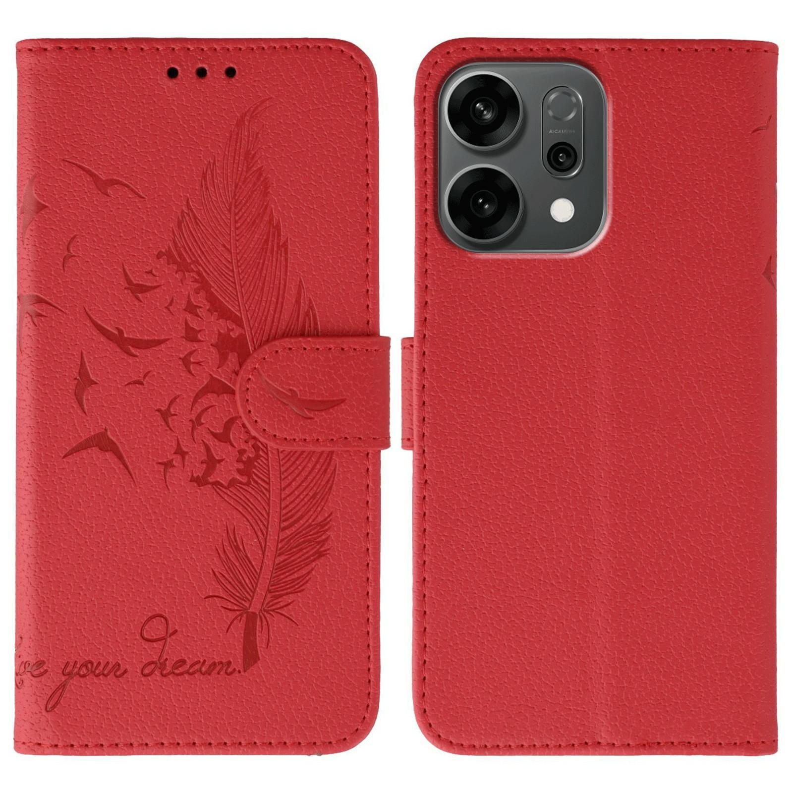 Для Oppo Reno14 5G (Глобальний) Чохол Гаманець з PU шкіри з тисненням пір я Red
Для Oppo Reno14 5G (Глобальний) Чохол Гаманець з PU шкіри з тисненням пір я Red