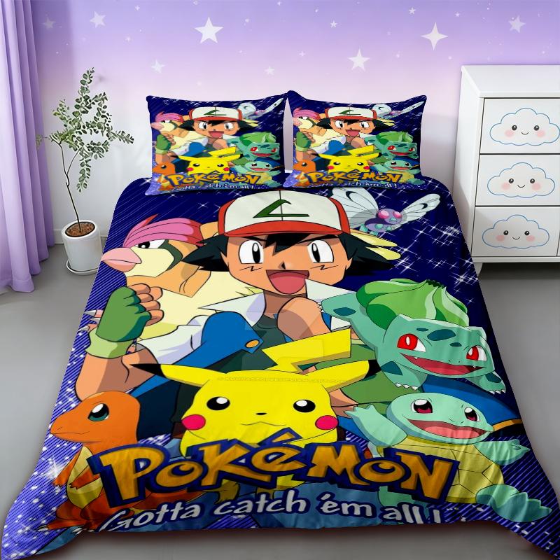 Pikachu Bedding Set Cartoon Anime Children Bedroom Quilt Cover Boy Girl Bedclothes Single Double King Duvet Cover best Gifts 135x200cm
Pikachu Bedding Set Cartoon Anime Children Bedroom Quilt Cover Boy Girl Bedclothes Single Double King Duvet Cover best Gifts 135x200cm
