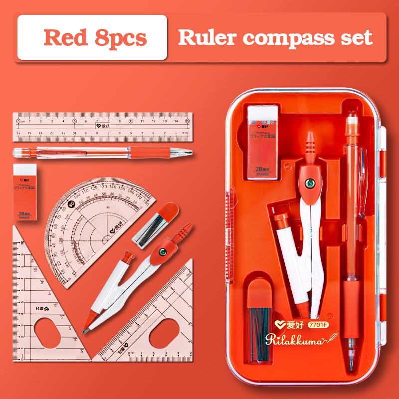 8-Piece Math Drawing Set,Drawing Tools,Including Compass,Ruler,Set Square,Protractor, Eraser,And Mechanical Pencil,Compass Set красный
8-Piece Math Drawing Set,Drawing Tools,Including Compass,Ruler,Set Square,Protractor, Eraser,And Mechanical Pencil,Compass Set красный
