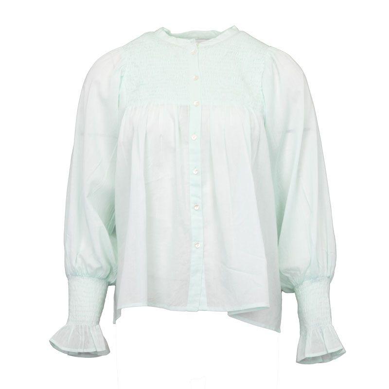 Women s long-sleeved blouse with ruffles in water green hita ANTIK BATIK XS зеленый пастельный
Women s long-sleeved blouse with ruffles in water green hita ANTIK BATIK XS зеленый пастельный