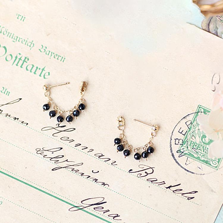 S925 Sterling Silver Gold-Plated Beaded Chain Drop Earrings for Women - Artistic and Cool Design 925 Silver
S925 Sterling Silver Gold-Plated Beaded Chain Drop Earrings for Women - Artistic and Cool Design 925 Silver