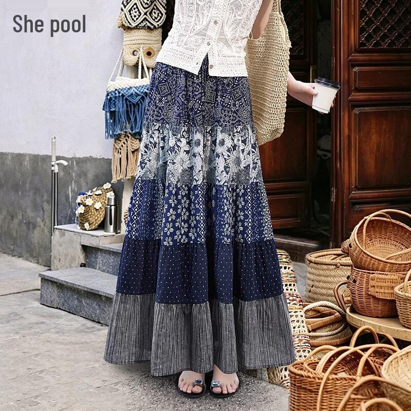 Women s Linen Ethnic Patchwork Floral A-Line Skirt XXL
Women s Linen Ethnic Patchwork Floral A-Line Skirt XXL