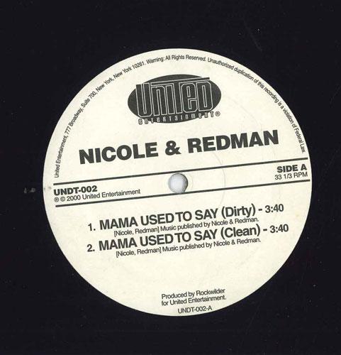 12inch Record NICOLE - Mama Used To Say / I Love Him UNDT002 UNITED ENTERTIN 2000 US Rap & Hip-Hop/R&B Used
12inch Record NICOLE - Mama Used To Say / I Love Him UNDT002 UNITED ENTERTIN 2000 US Rap & Hip-Hop/R&B Used