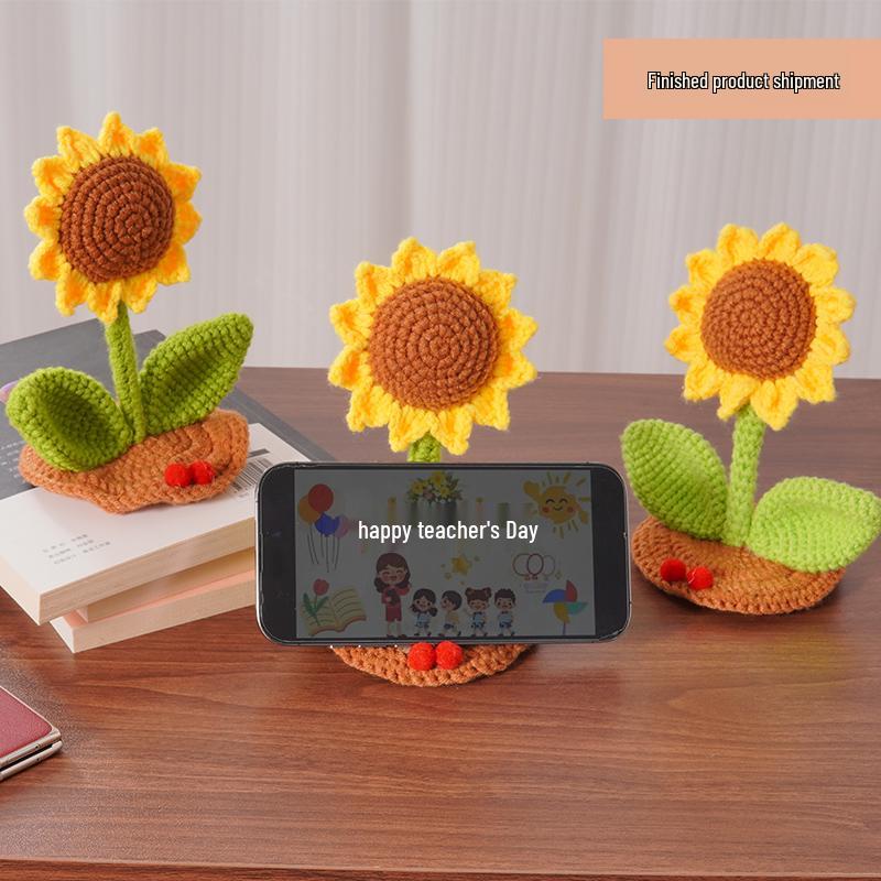 Handmade Knitted Wool Flower Ornament: Sunflower & Bee Flower Basket - Teacher s Day Gift for Female Teacher
Handmade Knitted Wool Flower Ornament: Sunflower & Bee Flower Basket - Teacher s Day Gift for Female Teacher