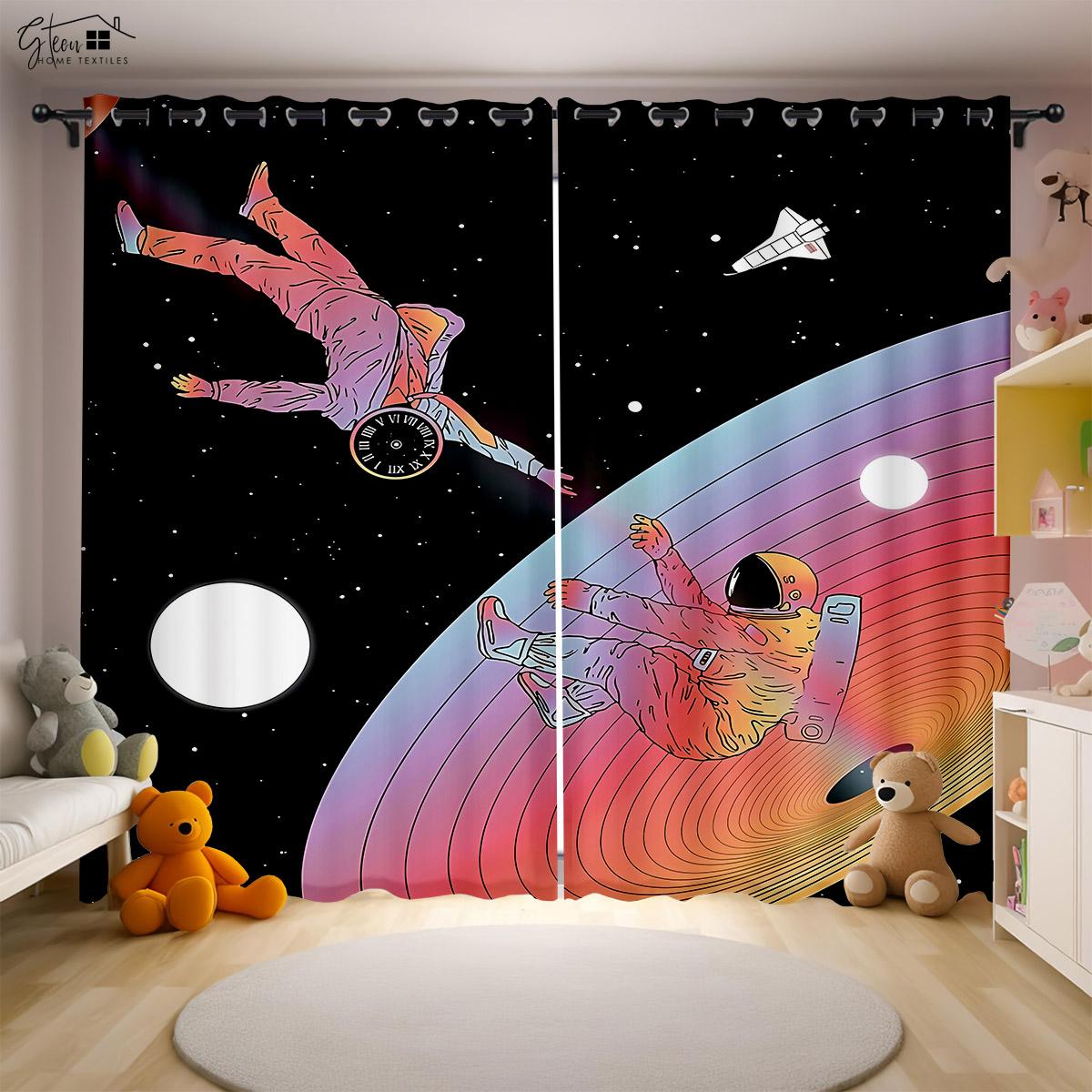 Cartoon Spaceman Astronaut Window Curtains Universe Galaxy Rocket Moon Bedchamber Family Room Children s Room Decoration Curtains W50xH130(CM)x2PCS&Rod pocket
Cartoon Spaceman Astronaut Window Curtains Universe Galaxy Rocket Moon Bedchamber Family Room Children s Room Decoration Curtains W50xH130(CM)x2PCS&Rod pocket