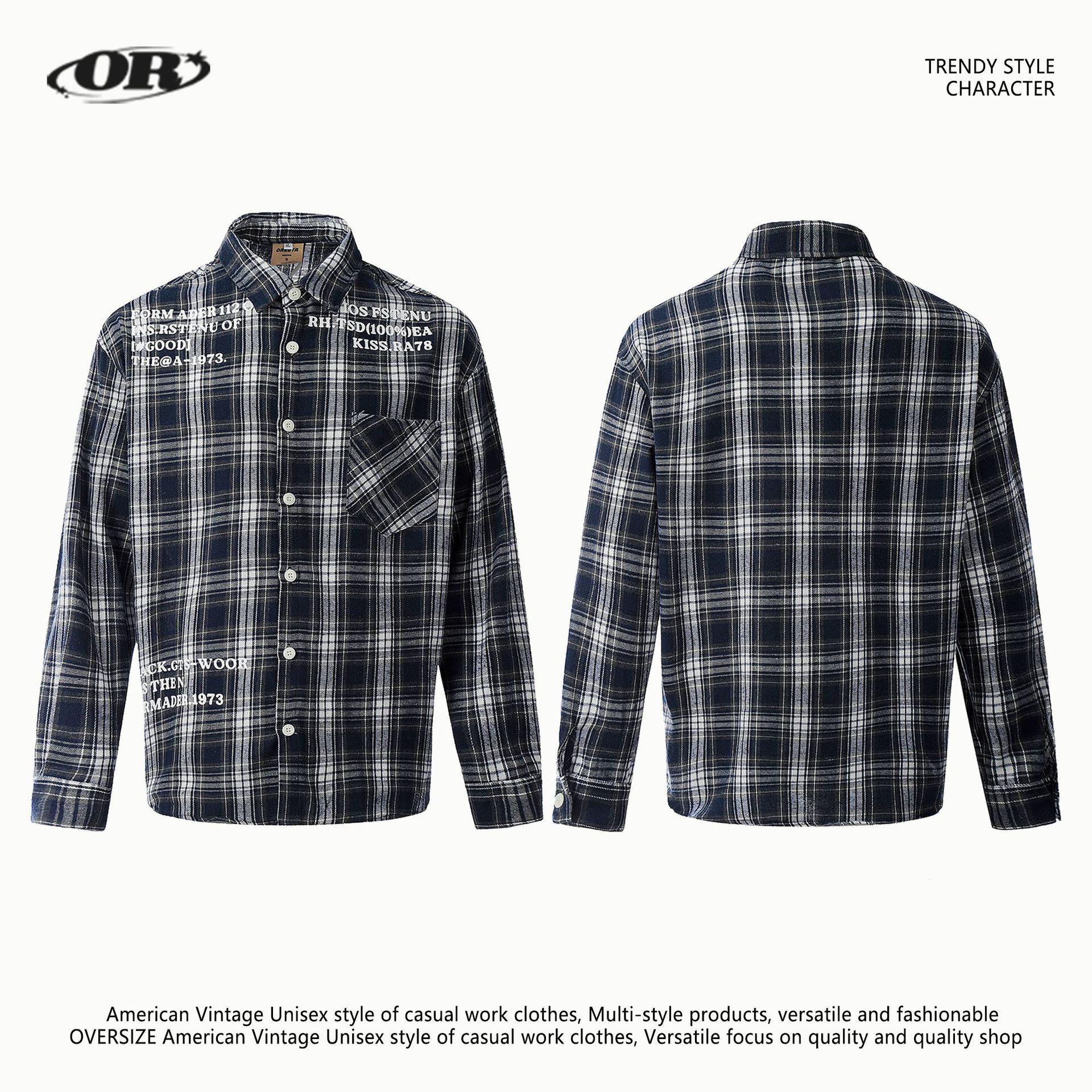 OREETA2025 Unisex Retro Plaid Turn-Down Collar Long Sleeve Shirt Jacket L чорний
OREETA2025 Unisex Retro Plaid Turn-Down Collar Long Sleeve Shirt Jacket L чорний