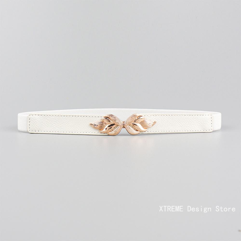 Fashion Leaf Thin Belt Stretch Dress Belt Women Fashion Waist Thin Buckle Waistband for Ladies Belt Decoration Narrow белый
Fashion Leaf Thin Belt Stretch Dress Belt Women Fashion Waist Thin Buckle Waistband for Ladies Belt Decoration Narrow белый