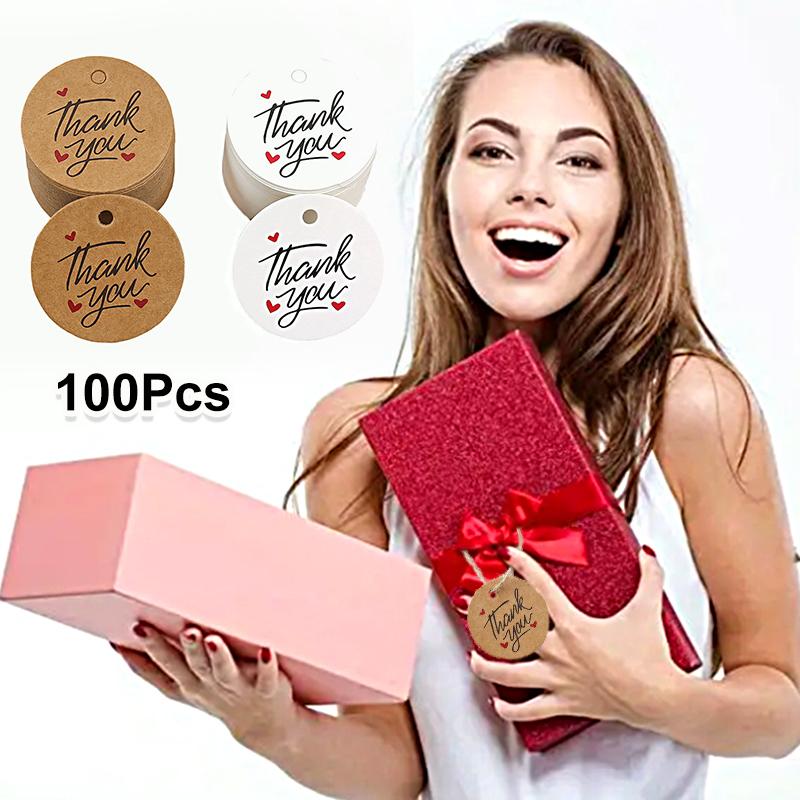 100Pcs Paper Cards Hangable Brown /White Handmade Thank You 4cm Round Labels DIY Party Supplie Gift Tags
100Pcs Paper Cards Hangable Brown /White Handmade Thank You 4cm Round Labels DIY Party Supplie Gift Tags