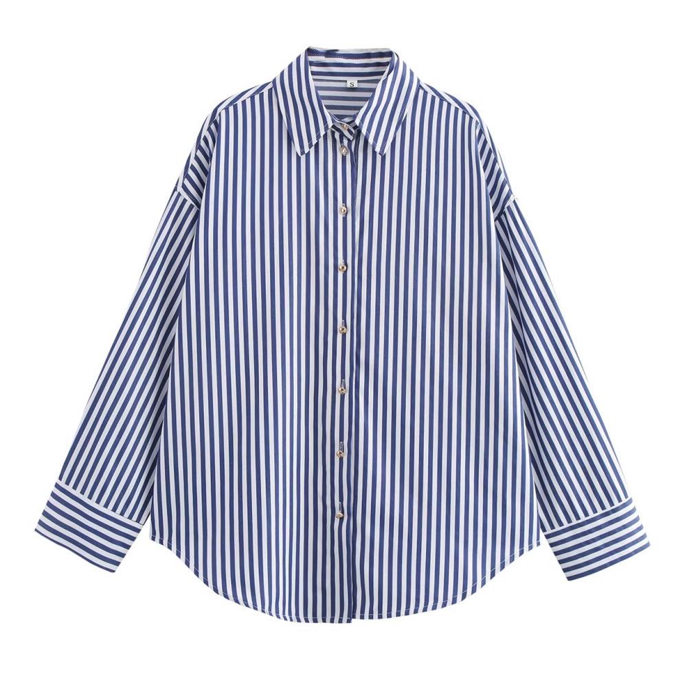 PB&ZA Women s Metallic Stripe Shirt - New for Autumn/Winter 2024 Fashion L королевский синий
PB&ZA Women s Metallic Stripe Shirt - New for Autumn/Winter 2024 Fashion L королевский синий