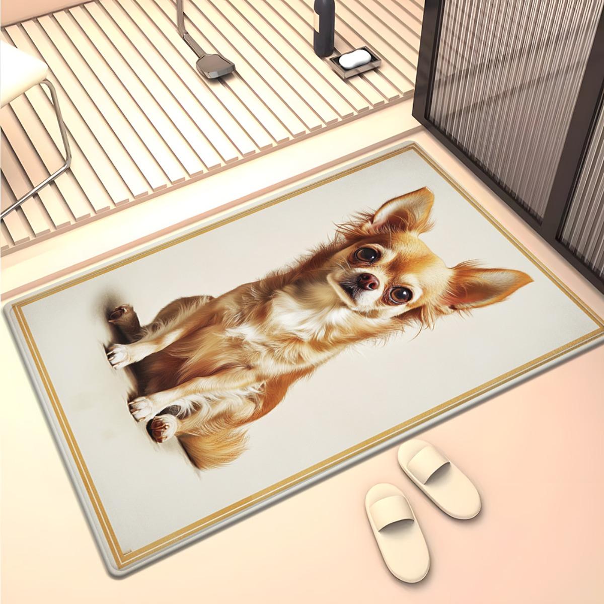 Cute Chihuahua Dog Print Crystal Velvet Rug Living Room Floor Mat Pet Lover Gift Soft Non Slip Area Rug for Home Decoration 60x90cm
Cute Chihuahua Dog Print Crystal Velvet Rug Living Room Floor Mat Pet Lover Gift Soft Non Slip Area Rug for Home Decoration 60x90cm