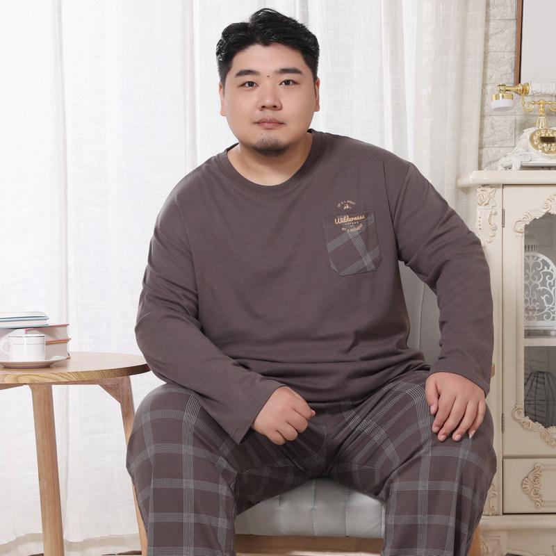 Чоловічий весняно-осінній бавовняний комплект піжами з довгим рукавом для будь-якого віку 5XL (240-280 jin)
Чоловічий весняно-осінній бавовняний комплект піжами з довгим рукавом для будь-якого віку 5XL (240-280 jin)