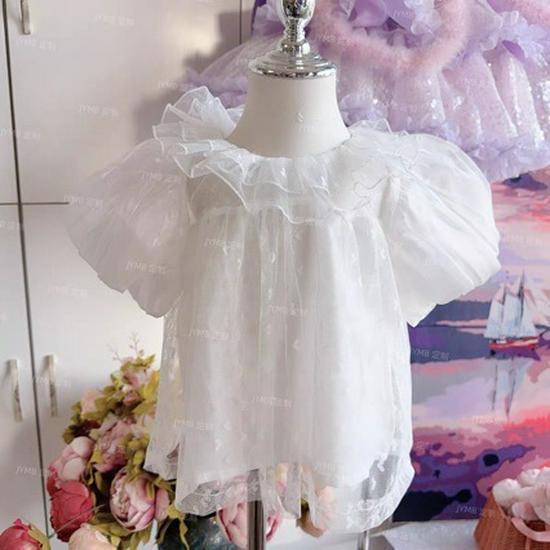 Блузка Лолита с коротким рукавом – Блузка с сердечками для девочек-малышек для школьных выступлений, чисто белая Size 100 (For 80-90 cm height)
Блузка Лолита с коротким рукавом – Блузка с сердечками для девочек-малышек для школьных выступлений, чисто белая Size 100 (For 80-90 cm height)