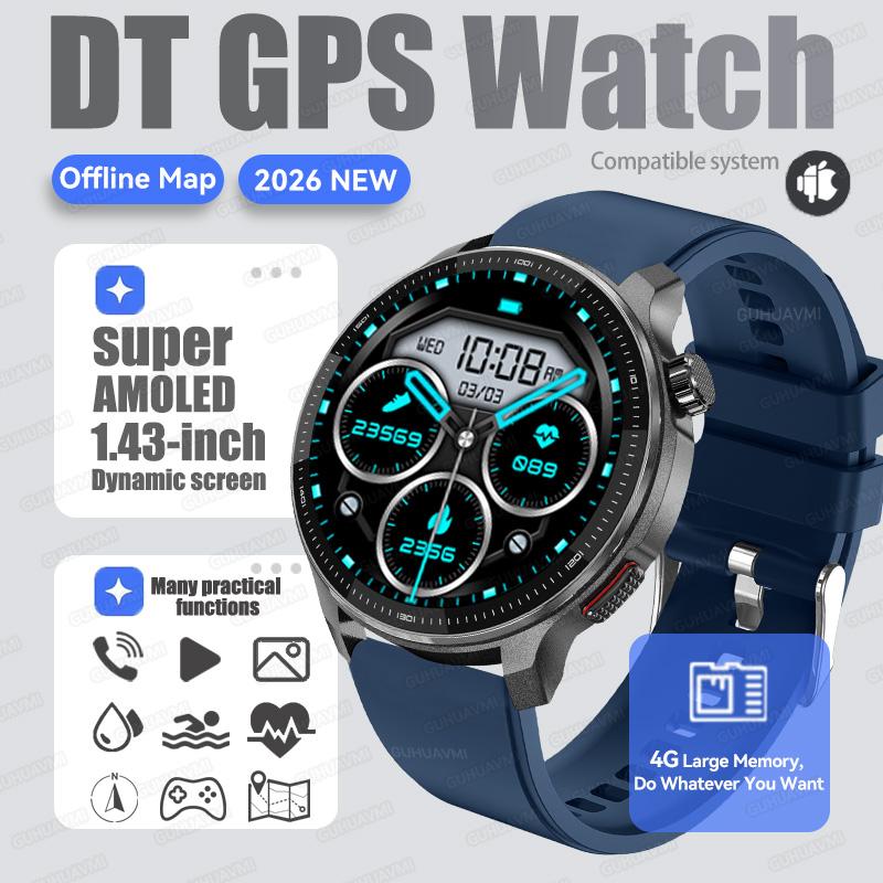New Tactical Sport Smartwatch Men Built-in GPS Offline Map 4GB Memory 10ATM/IP69K Waterproof Swimming Militray Smart Bracele Top 1 GPS Watch синий
New Tactical Sport Smartwatch Men Built-in GPS Offline Map 4GB Memory 10ATM/IP69K Waterproof Swimming Militray Smart Bracele Top 1 GPS Watch синий