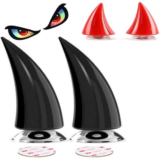 Motorcycle Horn Devil Horns,Motorcycle Helmet Accessories,Bike Helmet, Ski Accessories(Helmet Not Included) Black 1
Motorcycle Horn Devil Horns,Motorcycle Helmet Accessories,Bike Helmet, Ski Accessories(Helmet Not Included) Black 1