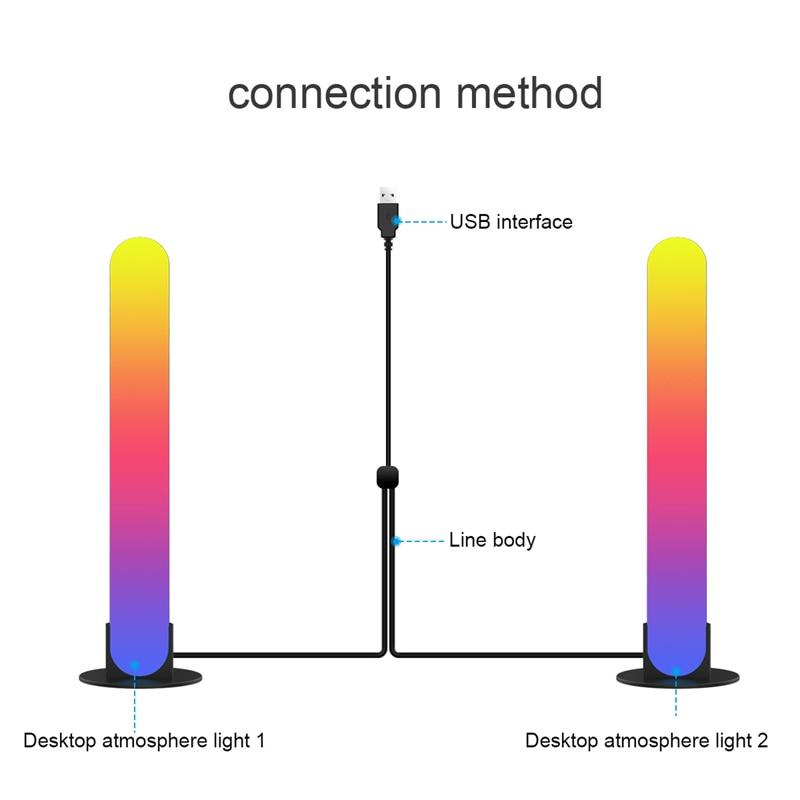 RGB Symphony Lights LED Desktop Atmosphere Night Light Music Rhythm Ambient Pickup Lamp Управление через приложение Strip Light Decor TV Light Smart App Control
RGB Symphony Lights LED Desktop Atmosphere Night Light Music Rhythm Ambient Pickup Lamp Управление через приложение Strip Light Decor TV Light Smart App Control