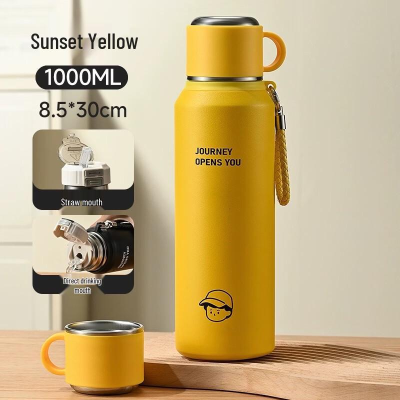 OLOEY Double-Drink Stainless Steel Thermos Bottle
OLOEY Double-Drink Stainless Steel Thermos Bottle